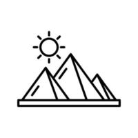 Pyramid Vector Icon