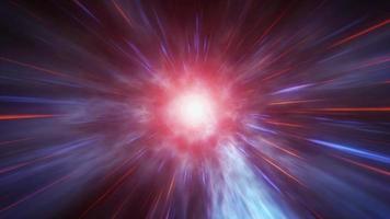 vortex spatial scifi abstrait et boucle parfaite de superposition de starburst video