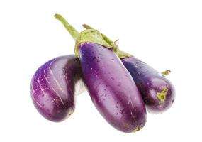 Eggplant on white background photo