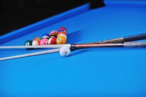 billiard balls view photo