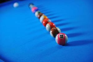 billiard balls view photo