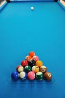 billiard balls view photo