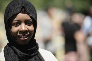 african  muslim business woman portrait photo