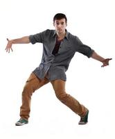 young man dancing photo