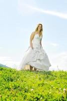 beautiful bride outdoor photo