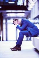 frustrated young business man photo