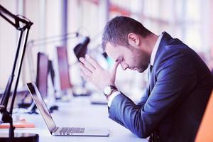 frustrated young business man photo