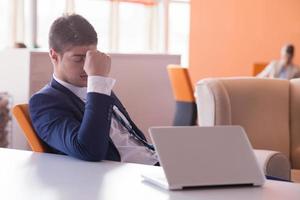 frustrated young business man photo