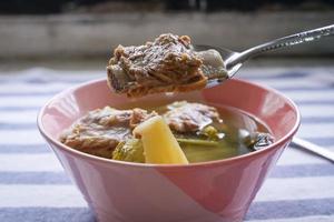 Pickled Cabbage Soup with Pork Ribs is a Thai dish. Easy to make and mellow flavor. photo