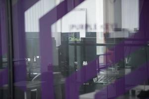 Russia, 2022 - empty office with modern computers photo