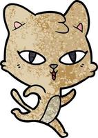 personaje de gato de dibujos animados vector