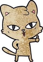 personaje de gato de dibujos animados vector