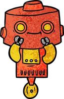 personaje de robot de dibujos animados vector