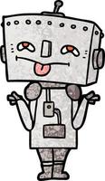 personaje de robot de dibujos animados vector