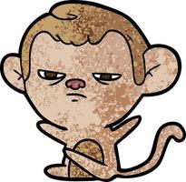 cartoon monkey  character vector