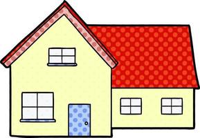 flat color style cartoon house vector