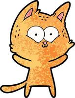 cartoon doodle character cat vector