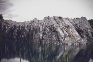 Limestone Mountains after the explosion of concessions. photo