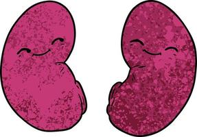 Vector cartoon kidneys