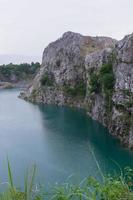 Limestone Mountains after the explosion of concessions. photo