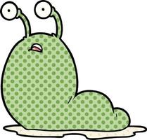 cartoon slug character vector