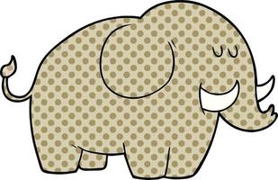 cartoon elephant character vector