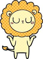 cartoon lion character vector