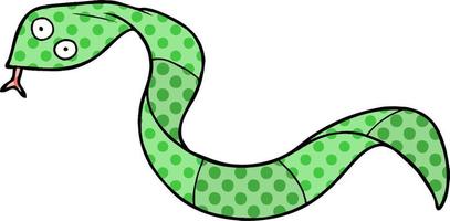 personaje de serpiente de dibujos animados vector