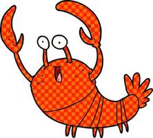 cartoon lobster character vector