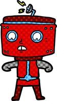 personaje de robot de dibujos animados vector