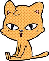 personaje de gato de dibujos animados vector