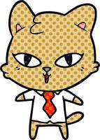 personaje de gato de dibujos animados vector