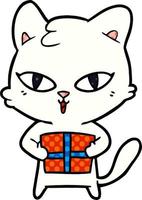 cartoon cat character vector