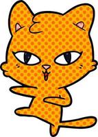 cartoon cat character vector