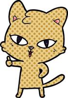 cartoon cat character vector