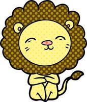 cartoon lion character vector