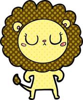 cartoon doodle character lion vector