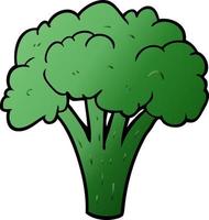 cartoon doodle brocoli vector