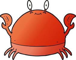 Vector cartoon crab