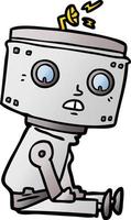 robot de dibujos animados de vector