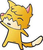 cartoon fox character vector