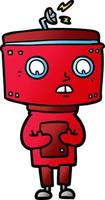 personaje de robot de dibujos animados vector