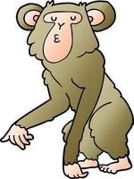 cartoon monkey  character vector