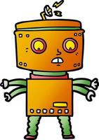 personaje de robot de dibujos animados vector