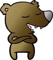 cartoon bear character vector