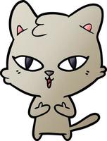 cartoon cat character vector