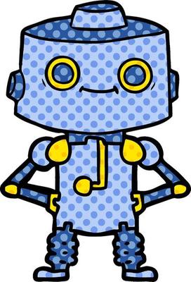 cartoon robot  character