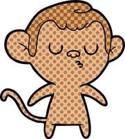 Cartoon monkey character vector