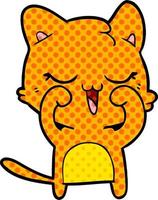 cartoon doodle character cat vector