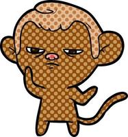 cartoon monkey character vector